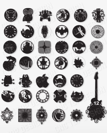 CNC TOP DESIGN 40 Items Clocks