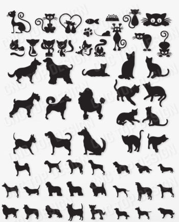 Dogs and Cats Design for CNC