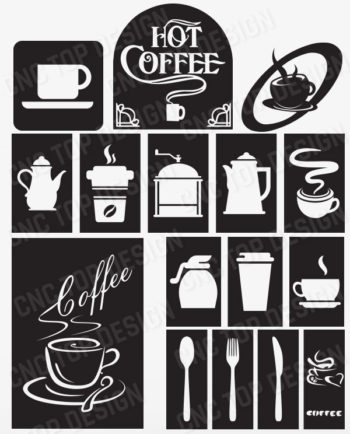Pack Coffee Sign Modern Kitchen