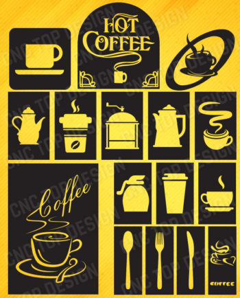 Pack Coffee Sign Modern Kitchen