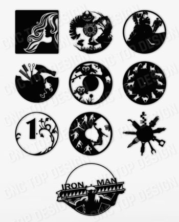 10 Items - Wall Clock Base Decore