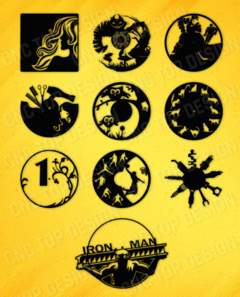 10 Items - Wall Clock Base Decore
