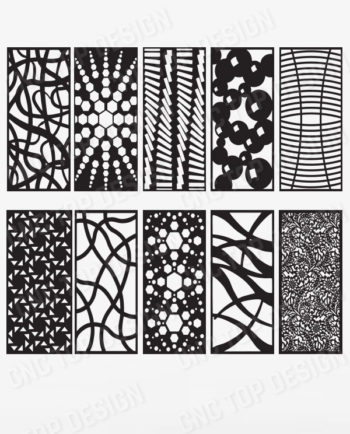 10 DXF of Laser Cut -CNC Vector DXF-CDR - AI Art file