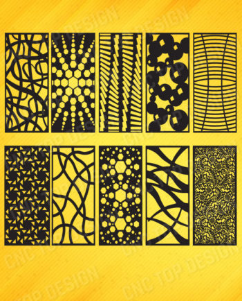10 DXF of Laser Cut -CNC Vector DXF-CDR - AI Art file