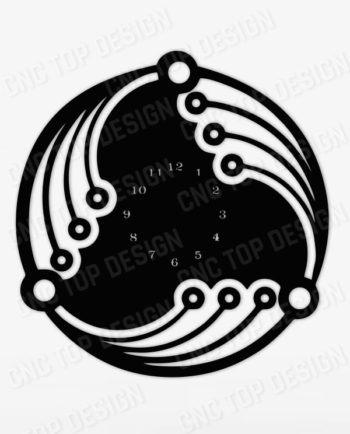 Feather pattern watch