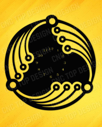 Feather pattern watch