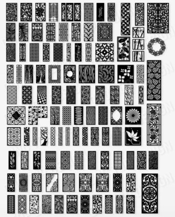 +100 DXF of Laser Cut -CNC Vector DXF-CDR - AI Art file