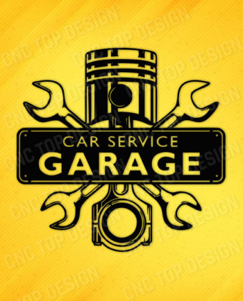 Car repair garage service DXF of CNC PLASMA ROUTER LASER, DXF - CDR - EPS - SVG - AI