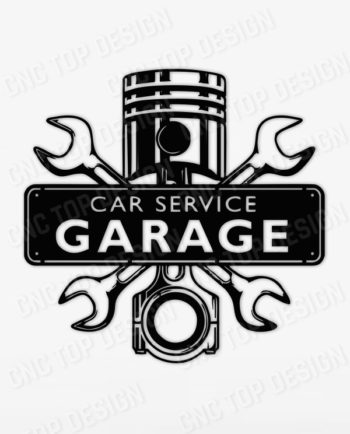 Car repair garage service DXF of CNC PLASMA ROUTER LASER, DXF - CDR - EPS - SVG - AI