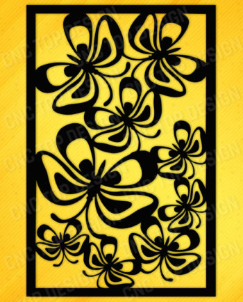 Decor of butterflies DXF File for CNC Machines