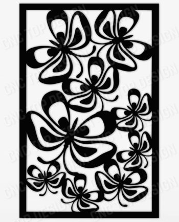 Decor of butterflies DXF File for CNC Machines