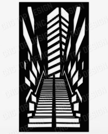 City baffles stair illusion for cnc machine
