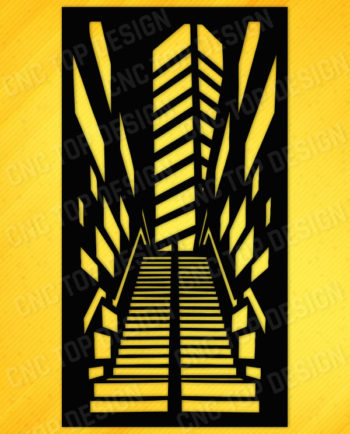City baffles stair illusion for cnc machine