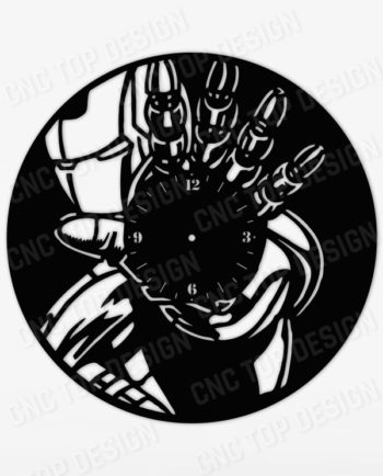 Ironman clock design For Laser Cut, CNC plasma or cnc router