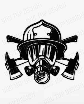 Vector Firefighter 2 Art Cut Ready Decor Home Man cave CNC dxf for Plasma Laser Script Ready Vector CNC file Svg Scrapbooking