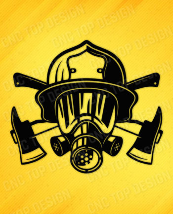 Vector Firefighter 2 Art Cut Ready Decor Home Man cave CNC dxf for Plasma Laser Script Ready Vector CNC file Svg Scrapbooking
