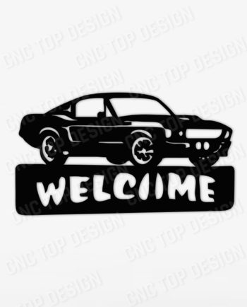 Welcome sign car for cnc machine