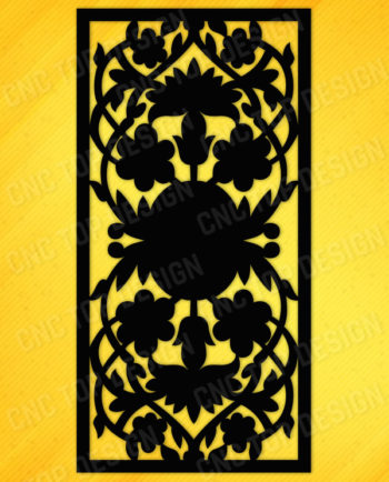 Decorative Provacy Screen Floral for cnc machine -dxf -eps -cdr