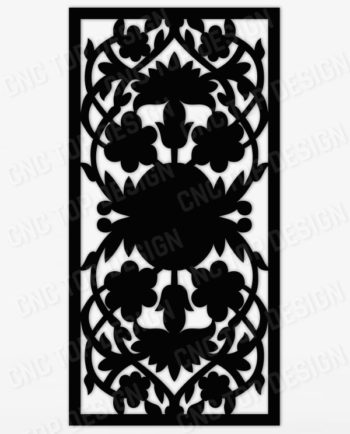 Decorative Provacy Screen Floral for cnc machine -dxf -eps -cdr