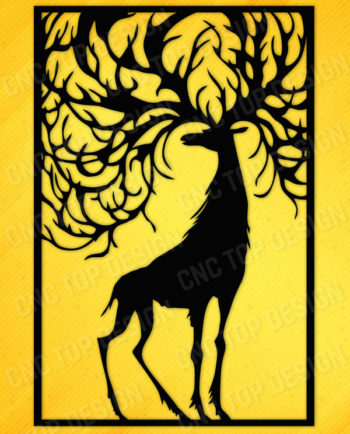 Deer Design files of CNC PLASMA LASER & ROUTER Cut - EPS AI SVG DXF CDR
