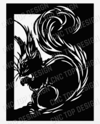 Squirrel Design files of CNC PLASMA LASER & ROUTER Cut - EPS AI SVG DXF CDR