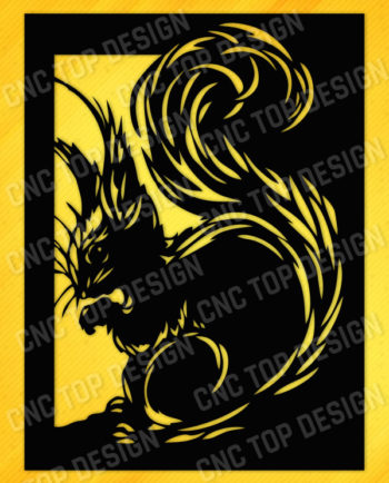Squirrel Design files of CNC PLASMA LASER & ROUTER Cut - EPS AI SVG DXF CDR