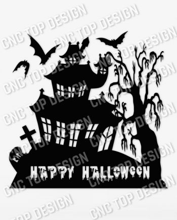 Halloween House sign design files