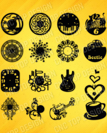 Pack Clocks design files ready to cut