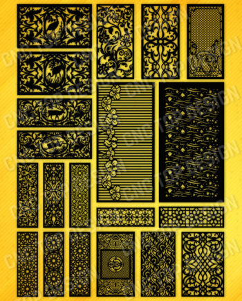 Panels Patterns And Scenes Decorative DXF SVG CDR EPS PNG AI P006