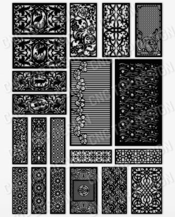 Panels Patterns And Scenes Decorative DXF SVG CDR EPS PNG AI P006