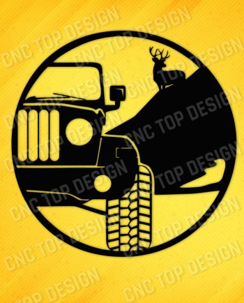Jeep and Whitetail design files - EPS AI SVG DXF CDR