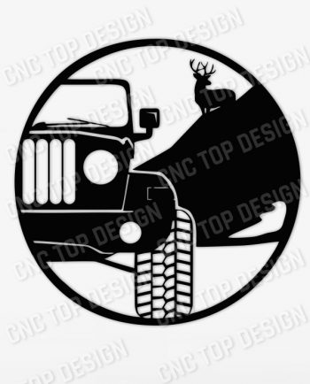 Jeep and Whitetail design files - EPS AI SVG DXF CDR