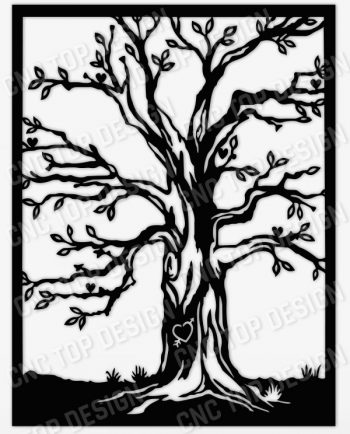 Tree love design files - EPS AI SVG DXF CDR