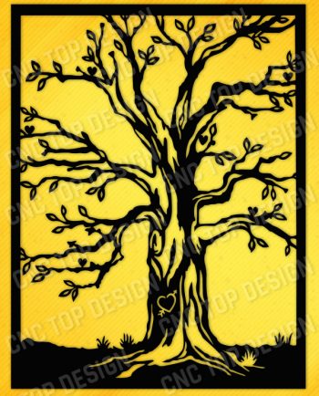 Tree love design files - EPS AI SVG DXF CDR