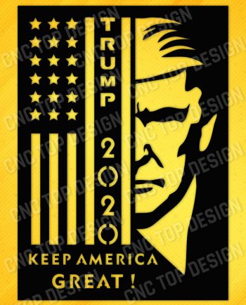 TRUMP 2020, Keep America Great files – EPS AI SVG DXF CDR