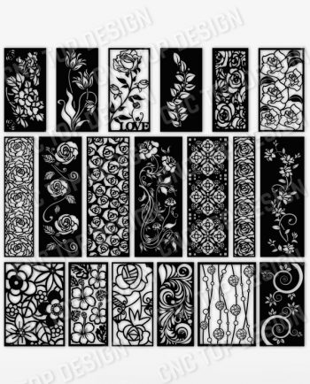 Pack Flowers design files - DXF EPS AI SVG PDF CDR