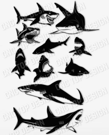 Shark Design file - EPS AI SVG DXF CDR