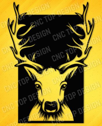 Deer head Design file - EPS AI SVG DXF CDR