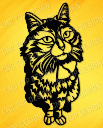Panno cat Design file - EPS AI SVG DXF CDR
