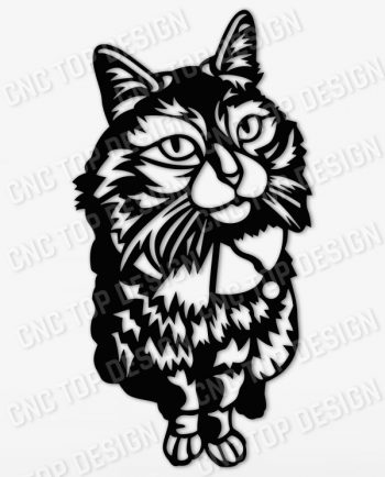 Panno cat Design file - EPS AI SVG DXF CDR
