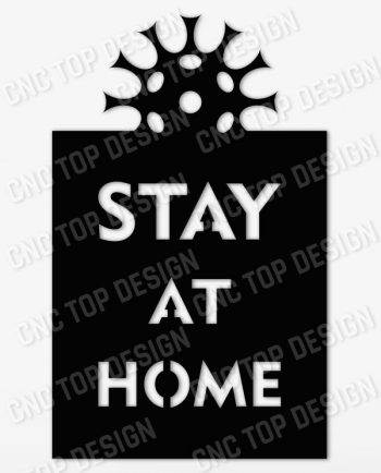 Stay at home -Coronavirus - design files - EPS AI SVG DXF CDR