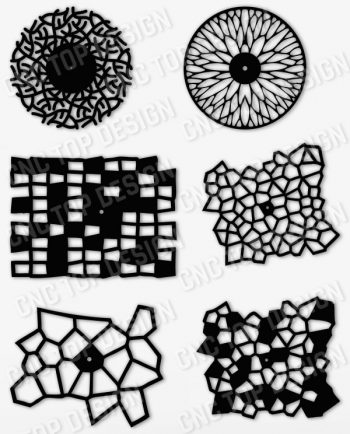 Wall clocks design files - EPS AI SVG DXF CDR