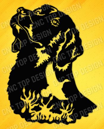 Engraving Dog Vector Design file - EPS AI SVG DXF CDR