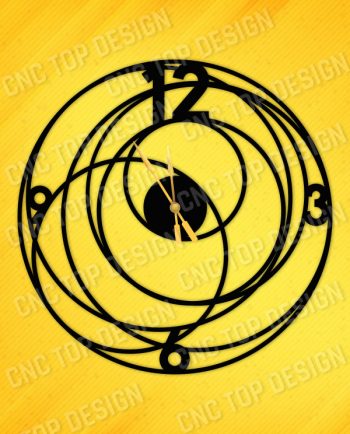 Big Bang Wall Clock Design file - DXF SVG EPS AI CDR