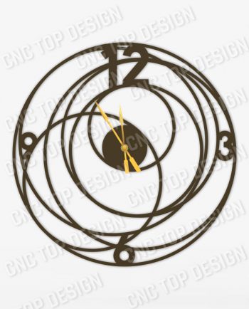 Big Bang Wall Clock Design file - DXF SVG EPS AI CDR