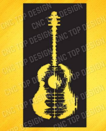 Guitar Art Vector design files - DXF SVG EPS AI CDR
