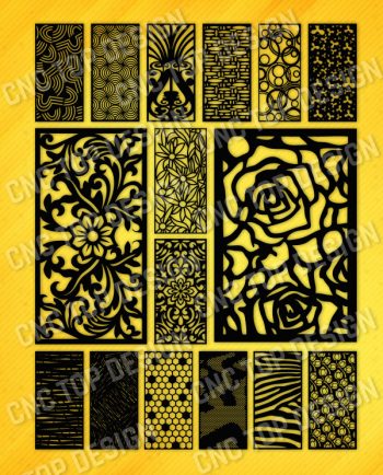 Panels Patterns And Scenes Decorative DXF SVG CDR EPS PNG AI P086