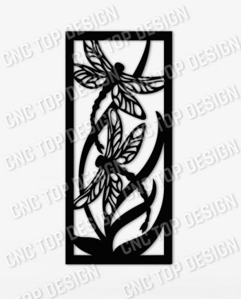 Dragonfly Wall Art Design files - DXF SVG EPS AI CDR