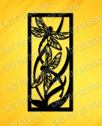 Dragonfly Wall Art Design files - DXF SVG EPS AI CDR