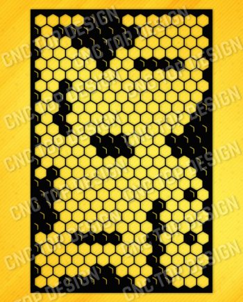 Honeycomb Pattern Design files - DXF SVG EPS AI CDR